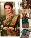 Ruhi By Aab Jacquard Border Lichi Silk Saree Wholesale Clothing Suppliers In India